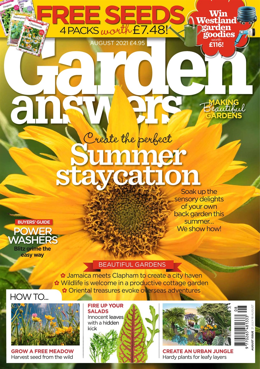 Garden Answers Magazine August 2021 Subscriptions Pocketmags