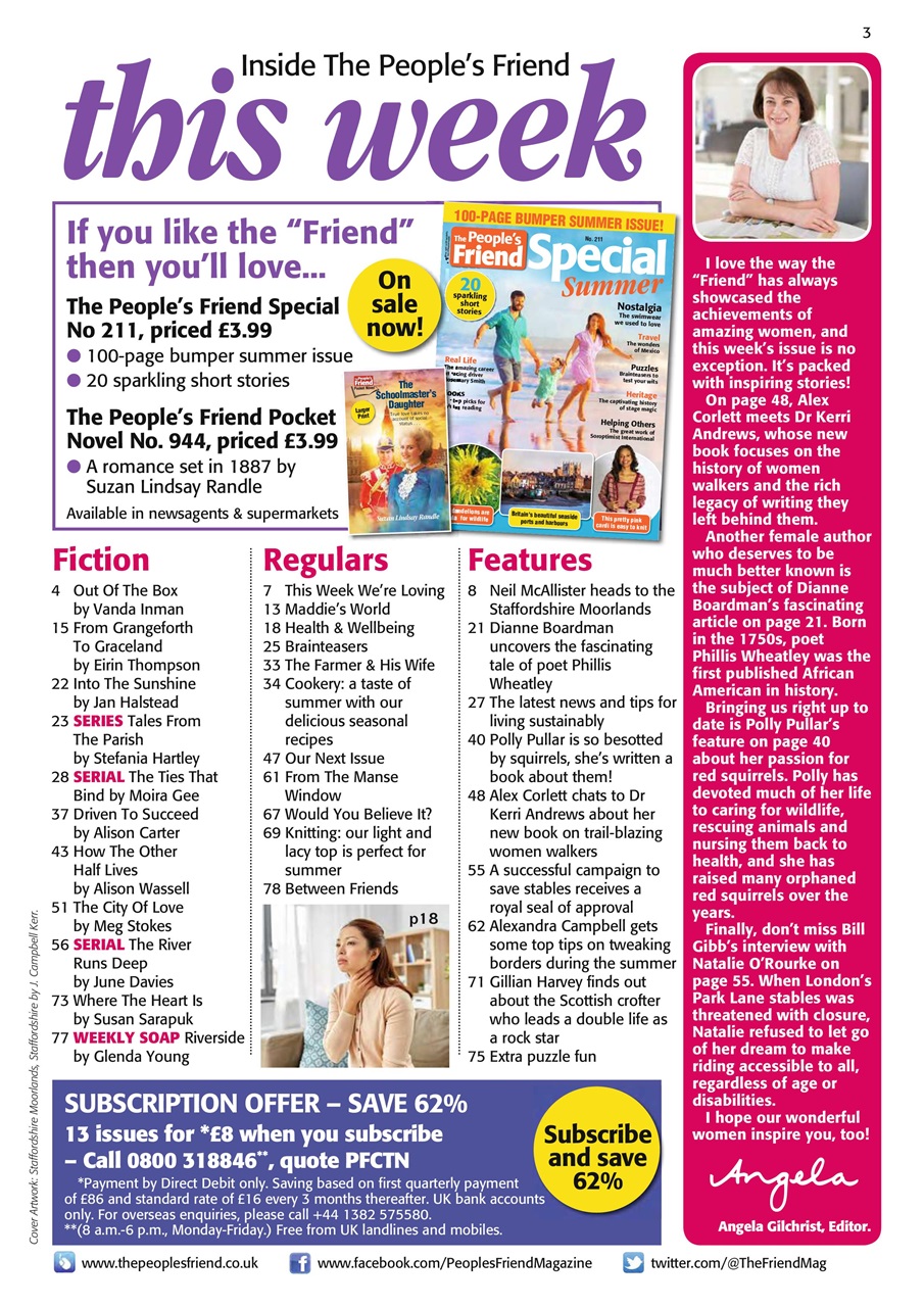 The People’s Friend Magazine 24/07/2021 Subscriptions Pocketmags