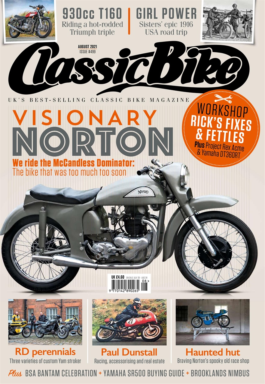 Classic Bike Magazine - August 2021 Subscriptions | Pocketmags