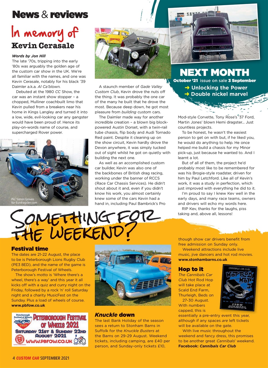 Custom Car Magazine - Sep-21 Subscriptions | Pocketmags