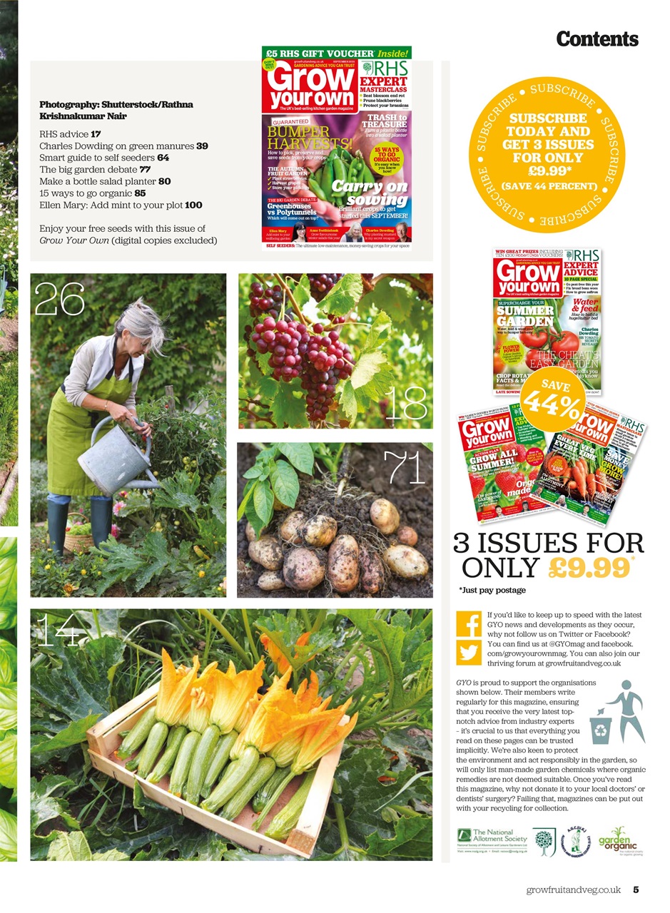 Grow Your Own Magazine Sep21 Subscriptions