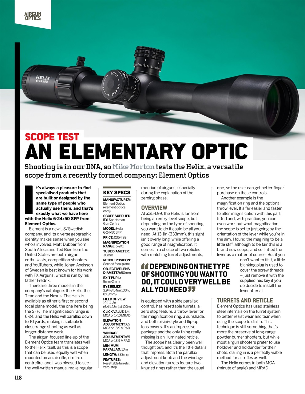 Field Sports Bookazine - Airgun Shooter: Guns And Optics 1st Edition ...