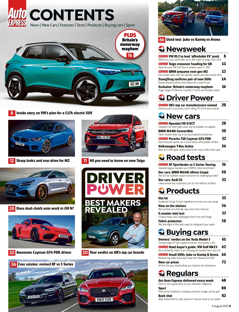 Auto Express Magazine August 5. 2021 Back Issue