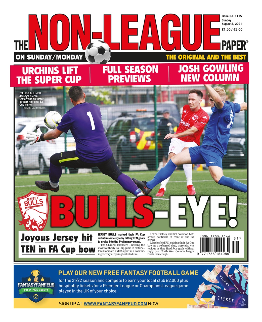 The NonLeague Football Paper Magazine 8 Aug 2021 Back Issue