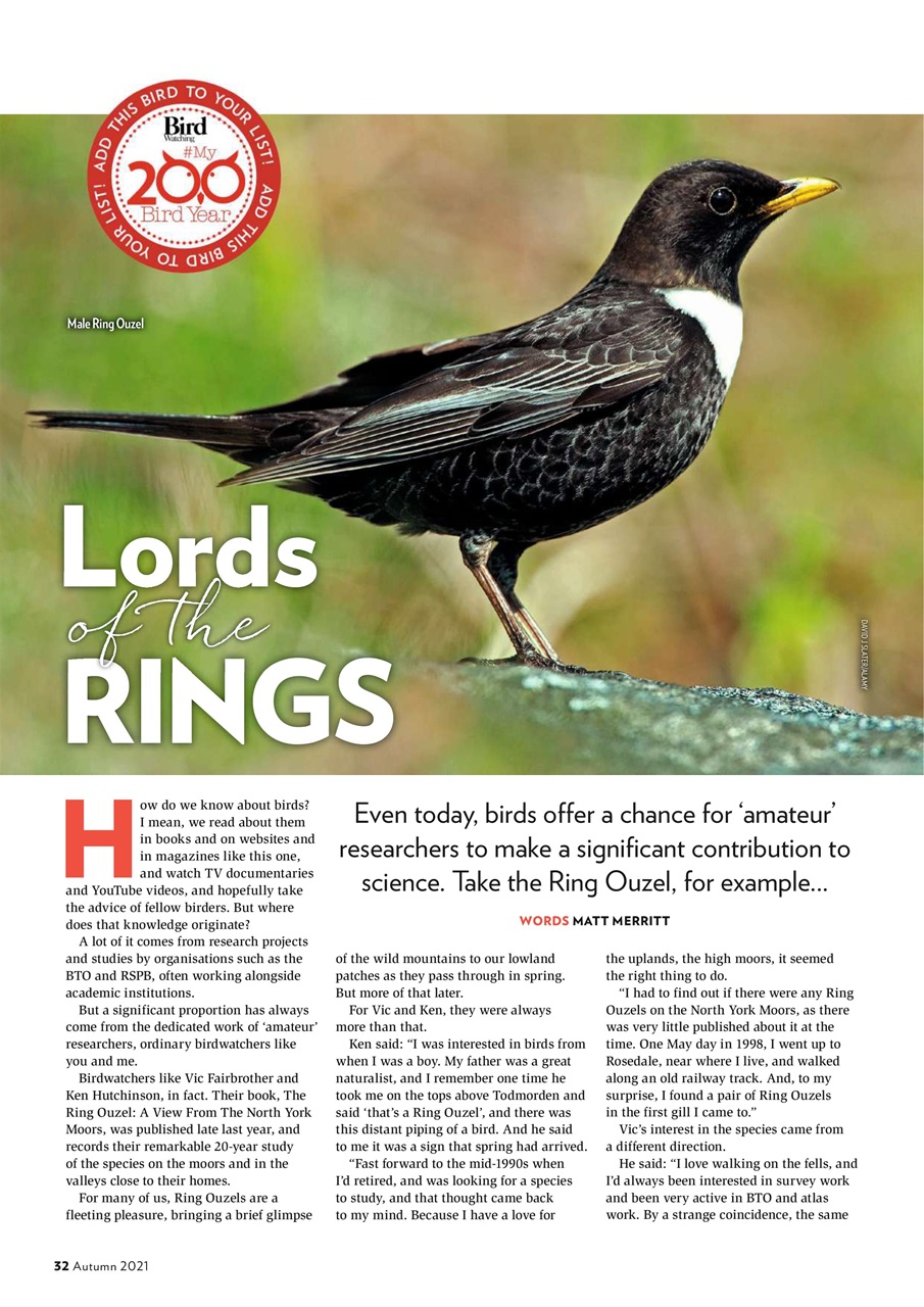 Bird Watching Magazine Autumn 2021 Subscriptions Pocketmags