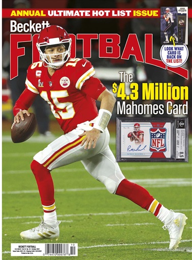 Beckett Football Card Hot List - January, 2023