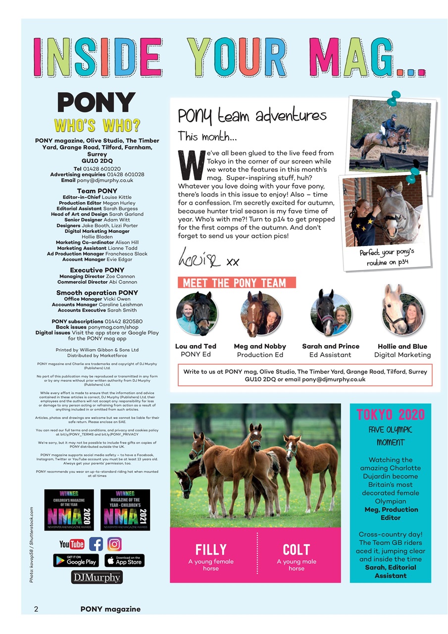 Pony Magazine PONY Magazine October 2021 Subscriptions Pocketmags