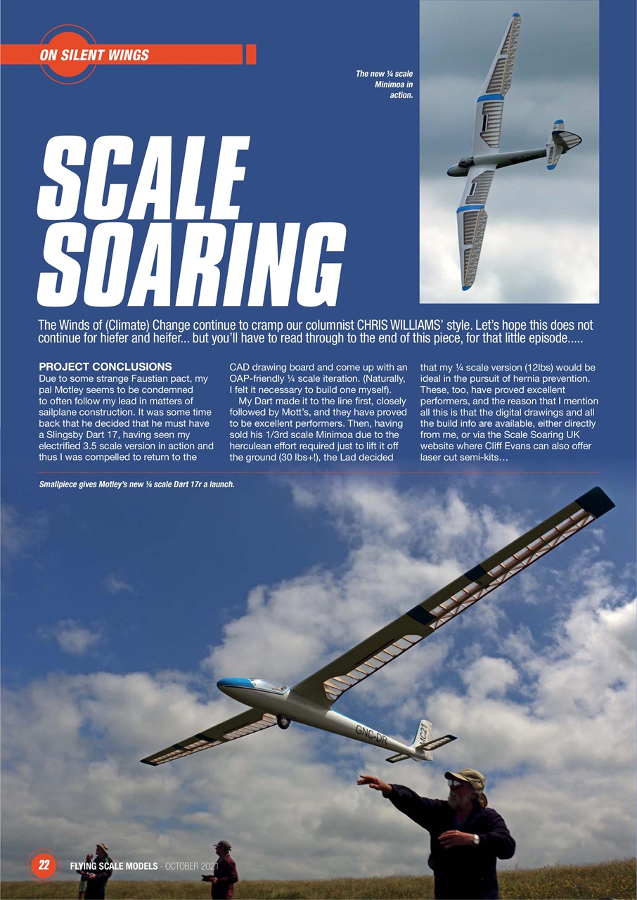 Flying Scale Models Magazine - Oct 21 Back Issue