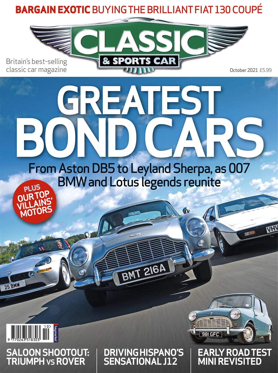 Classic & Sports Car Magazine Oct21 Subscriptions Pocketmags