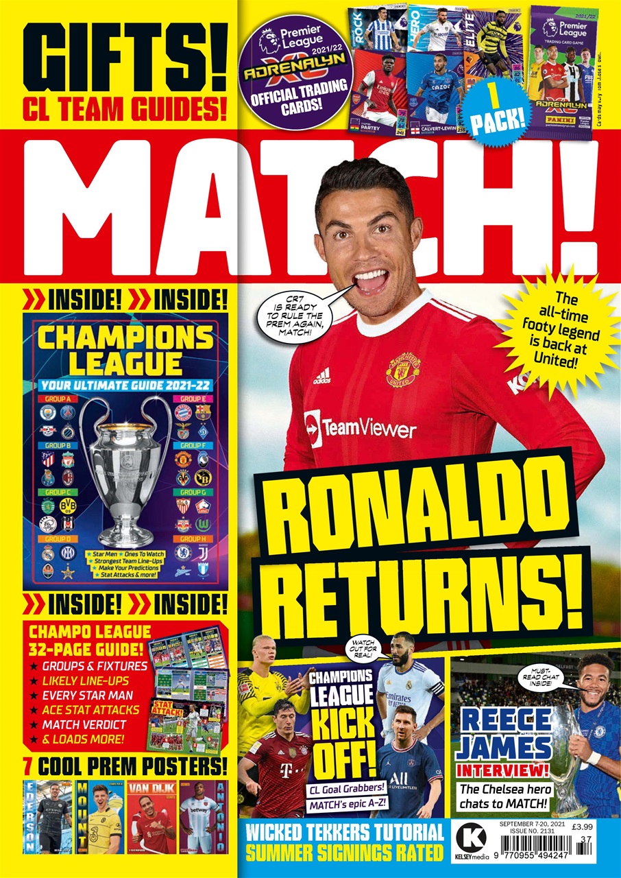 Match magazine. Журнал Match. September 7.