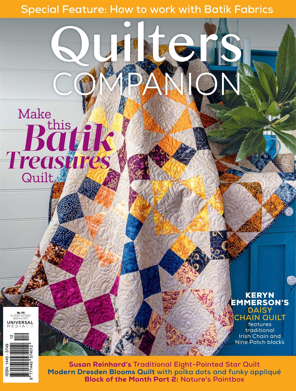 Quilters Companion Magazine - ISSUE 111 Back Issue