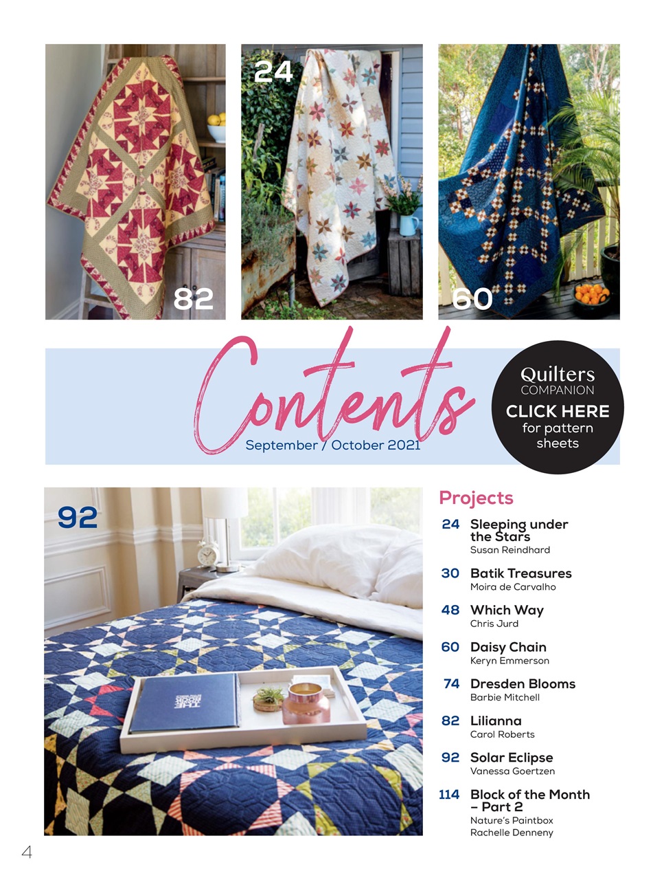 Quilters Companion Magazine ISSUE 111 Back Issue