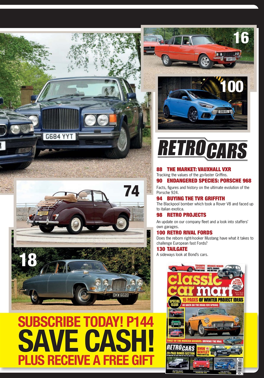 Classic Car Mart Magazine Winter 2021 Back Issue