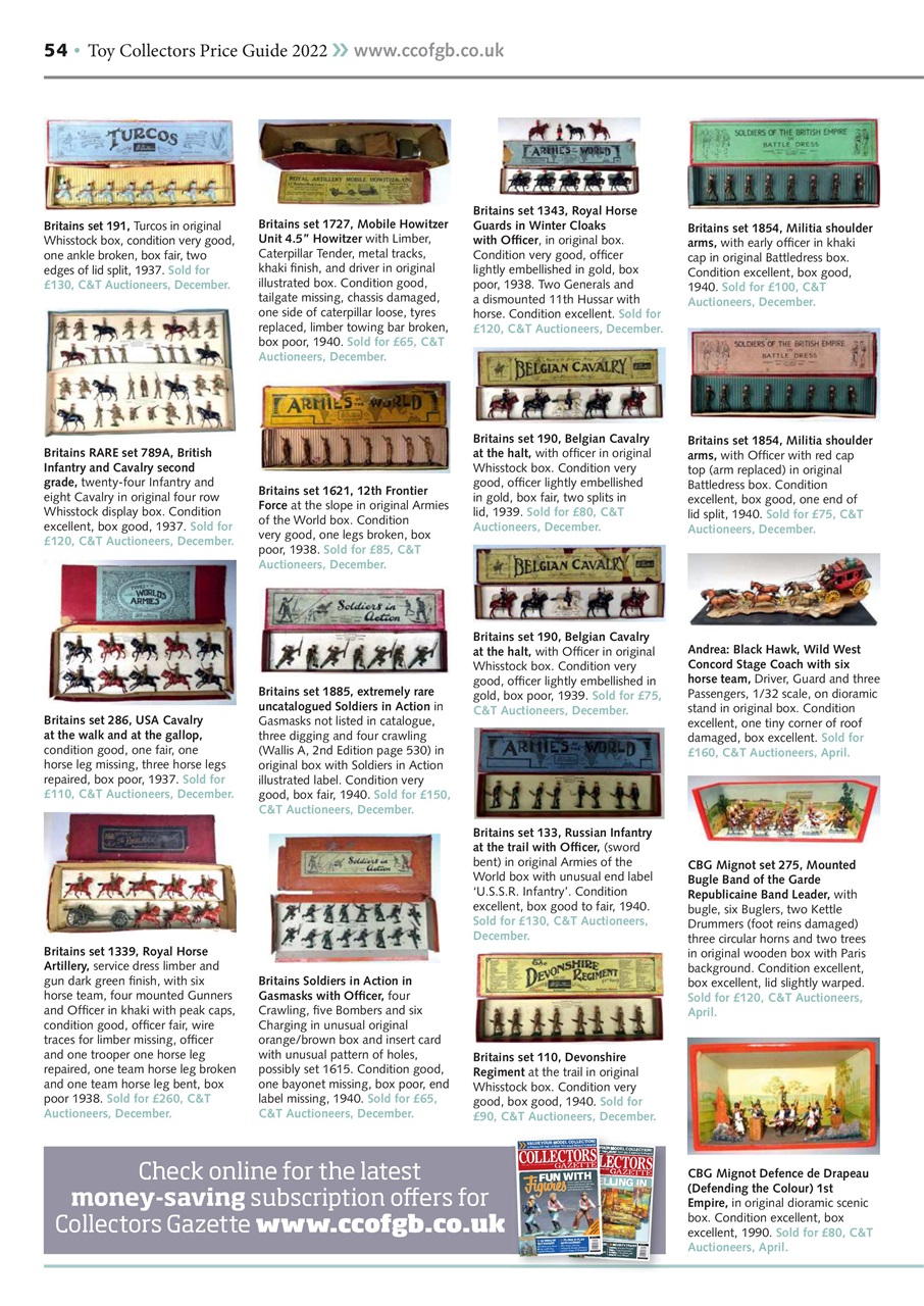 Toy Collectors Price Guide Magazine Price Guide 2022 Subscriptions