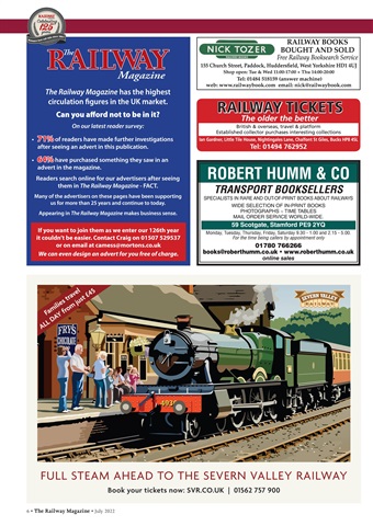 Railway Magazine - 1456 - July 2022 Subscriptions | Pocketmags