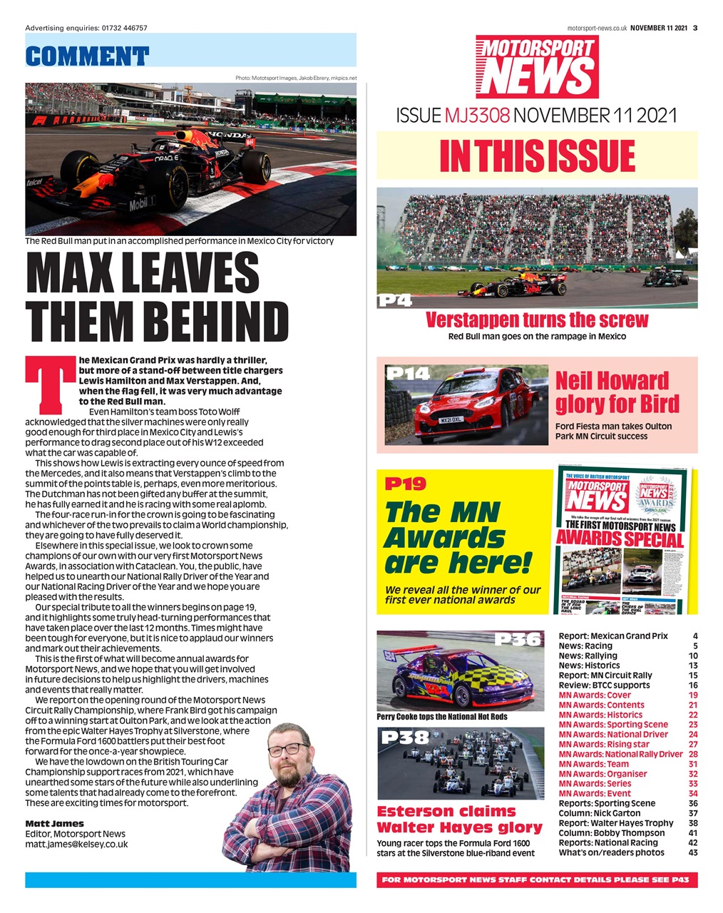 Motorsport News Magazine 11Nov21 Back Issue