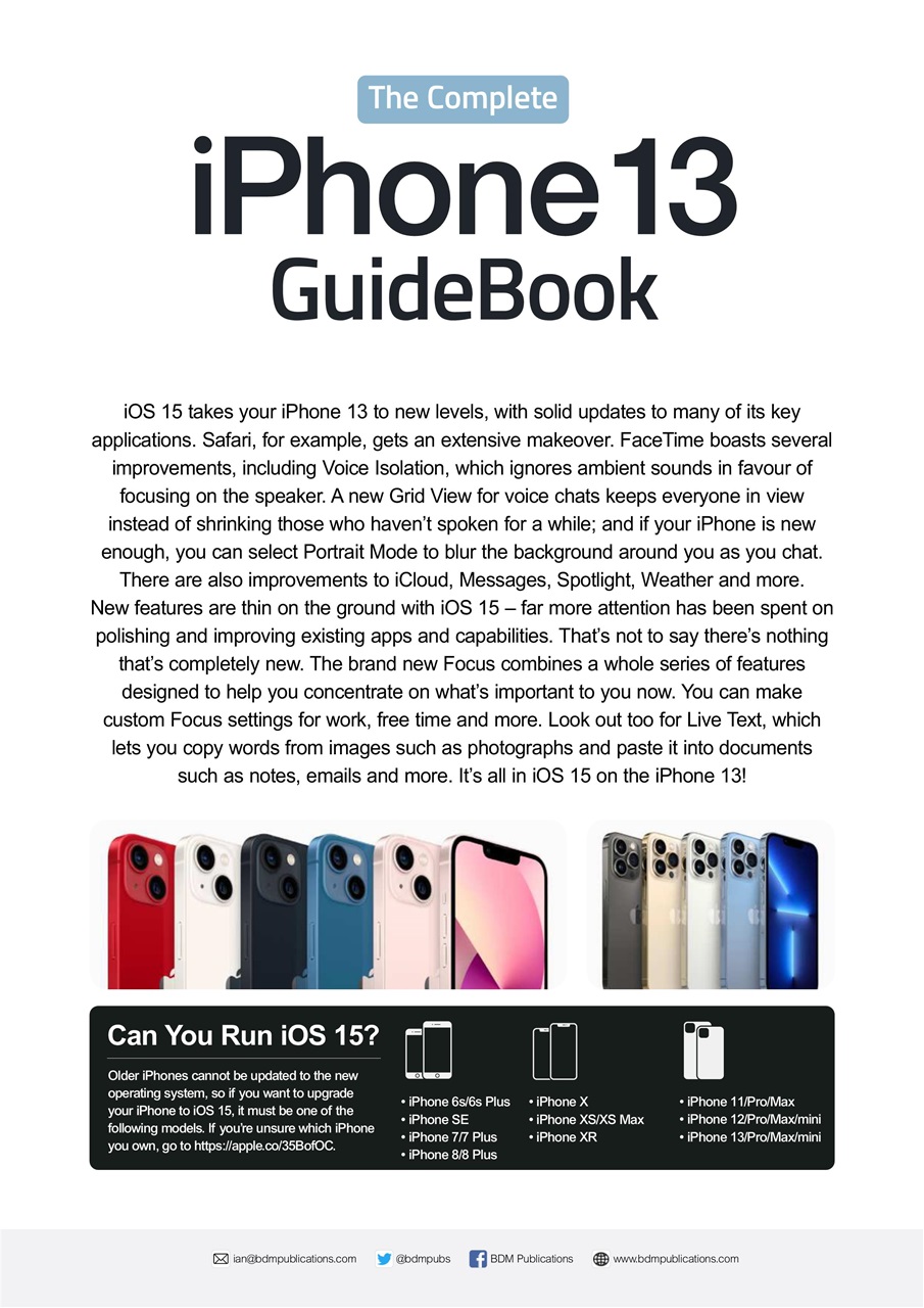 Essential Apple User Magazine - IPhone 13 GuideBook Special Issue