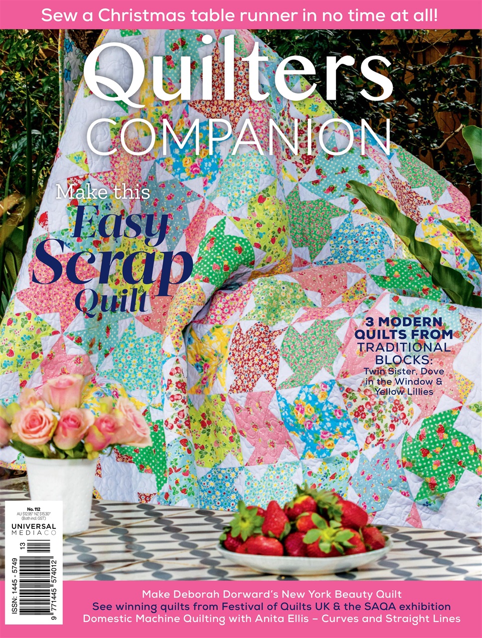 Quilters Companion Magazine ISSUE 112 Back Issue