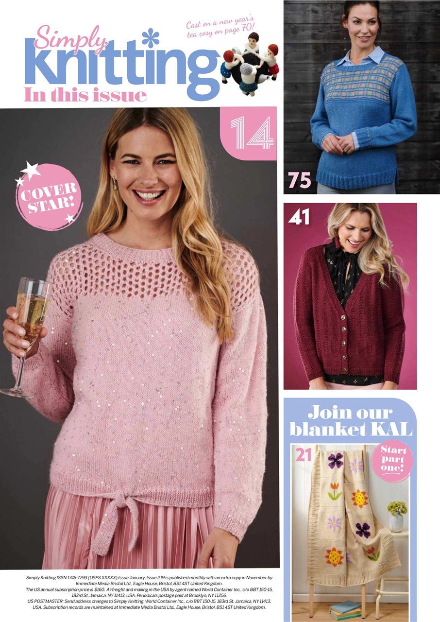 Simply Knitting Magazine Jan22 Subscriptions Pocketmags