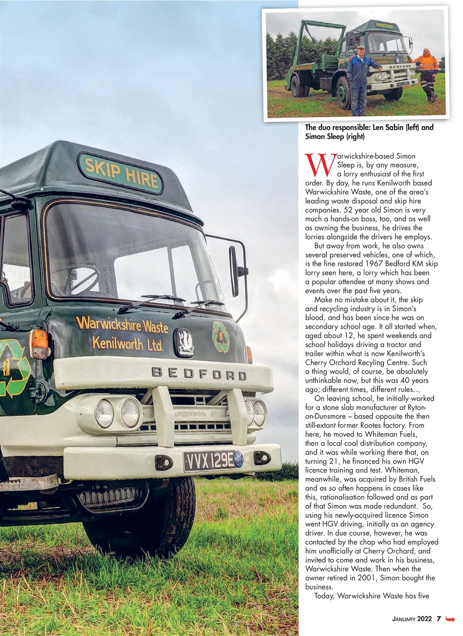 Classic & Vintage Commercials Magazine Jan22 Back Issue