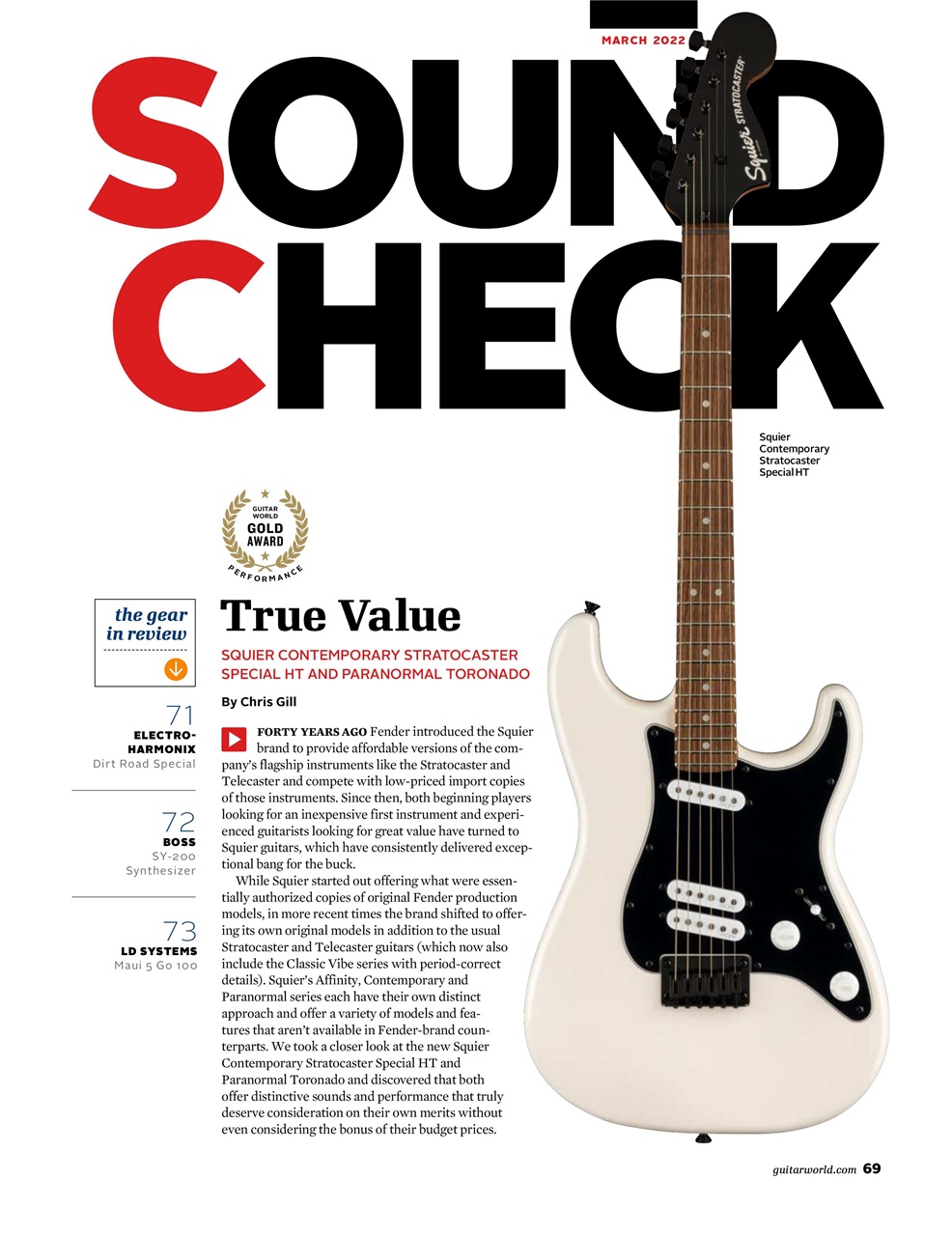 Guitar World Magazine March 2022 Back Issue
