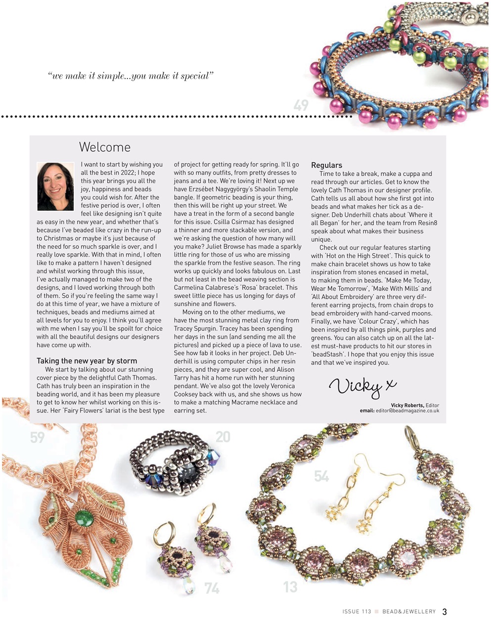 Bead & Jewellery Magazine Issue 113 Back Issue