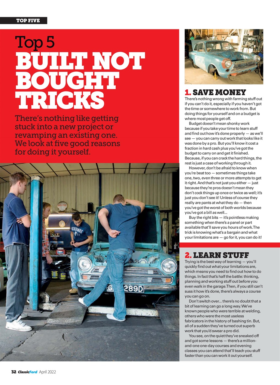 Classic Ford Magazine April 2022 Back Issue