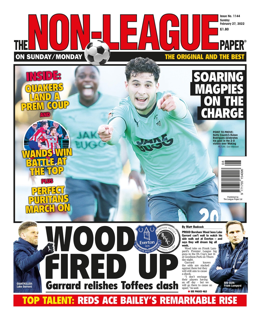 The NonLeague Football Paper Magazine 27 Feb 2022 Back Issue