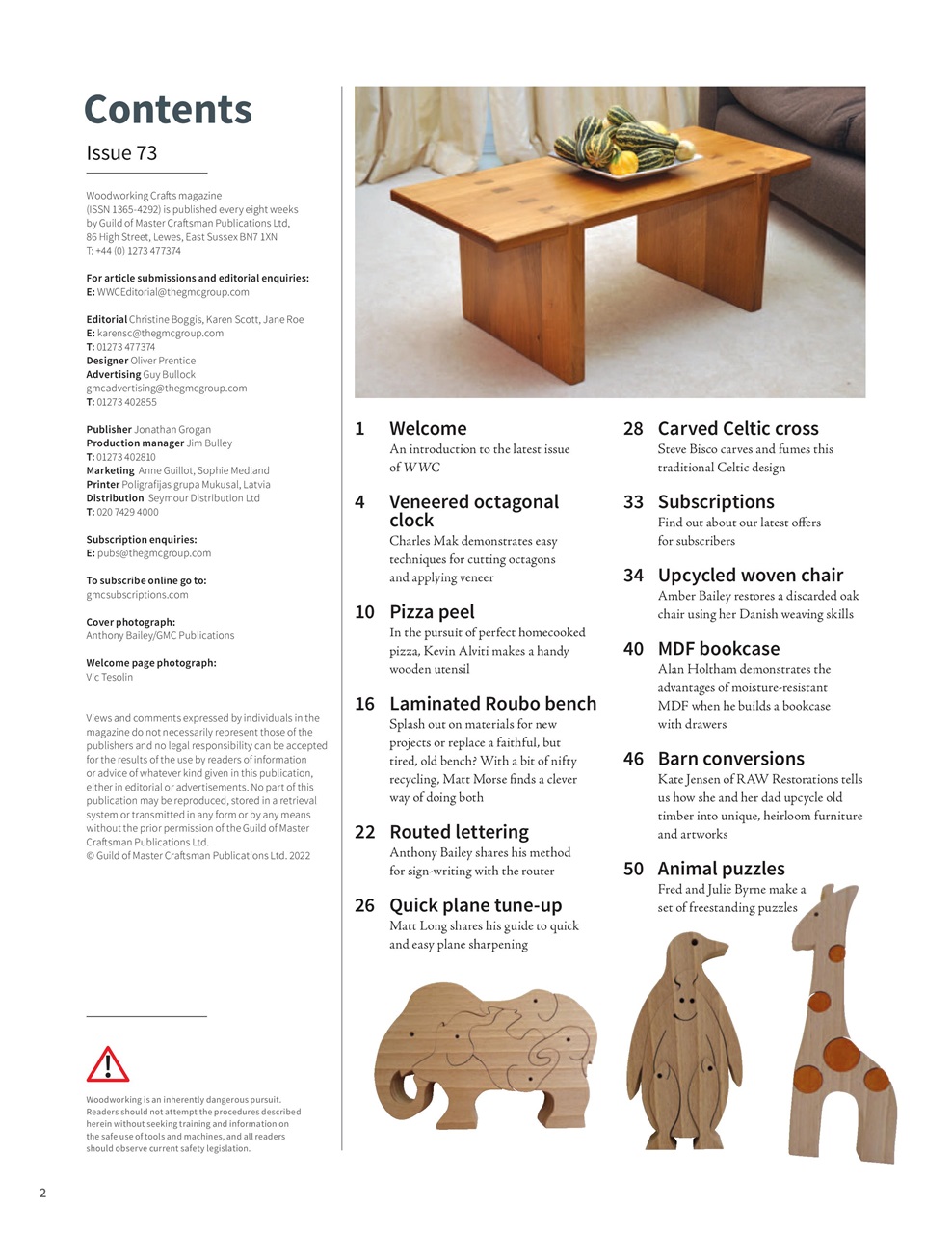 Woodworking Crafts Magazine - Issue 073 Subscriptions | Pocketmags