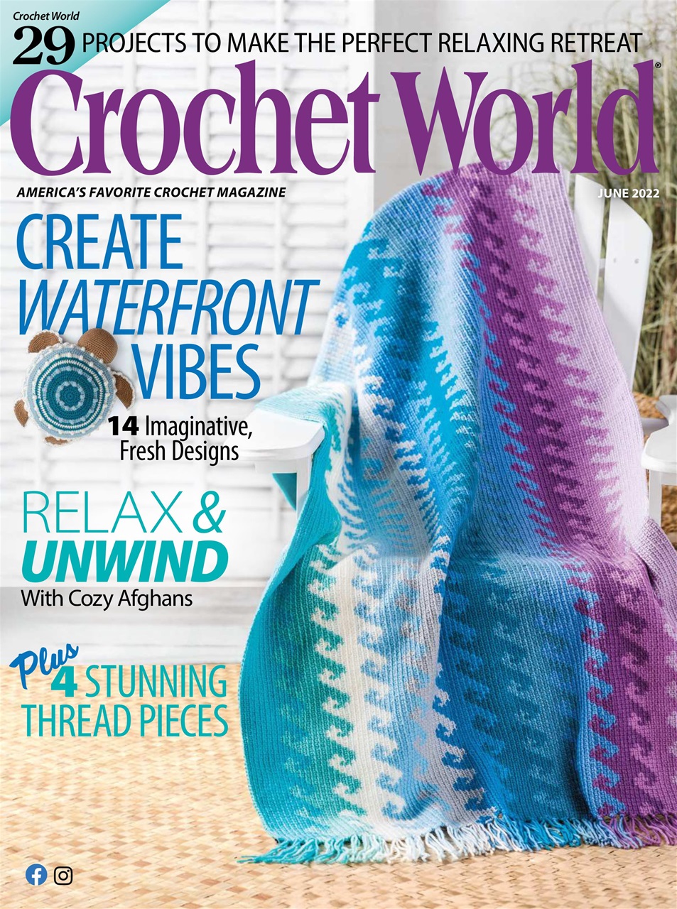 Crochet World Magazine June 2022 Back Issue