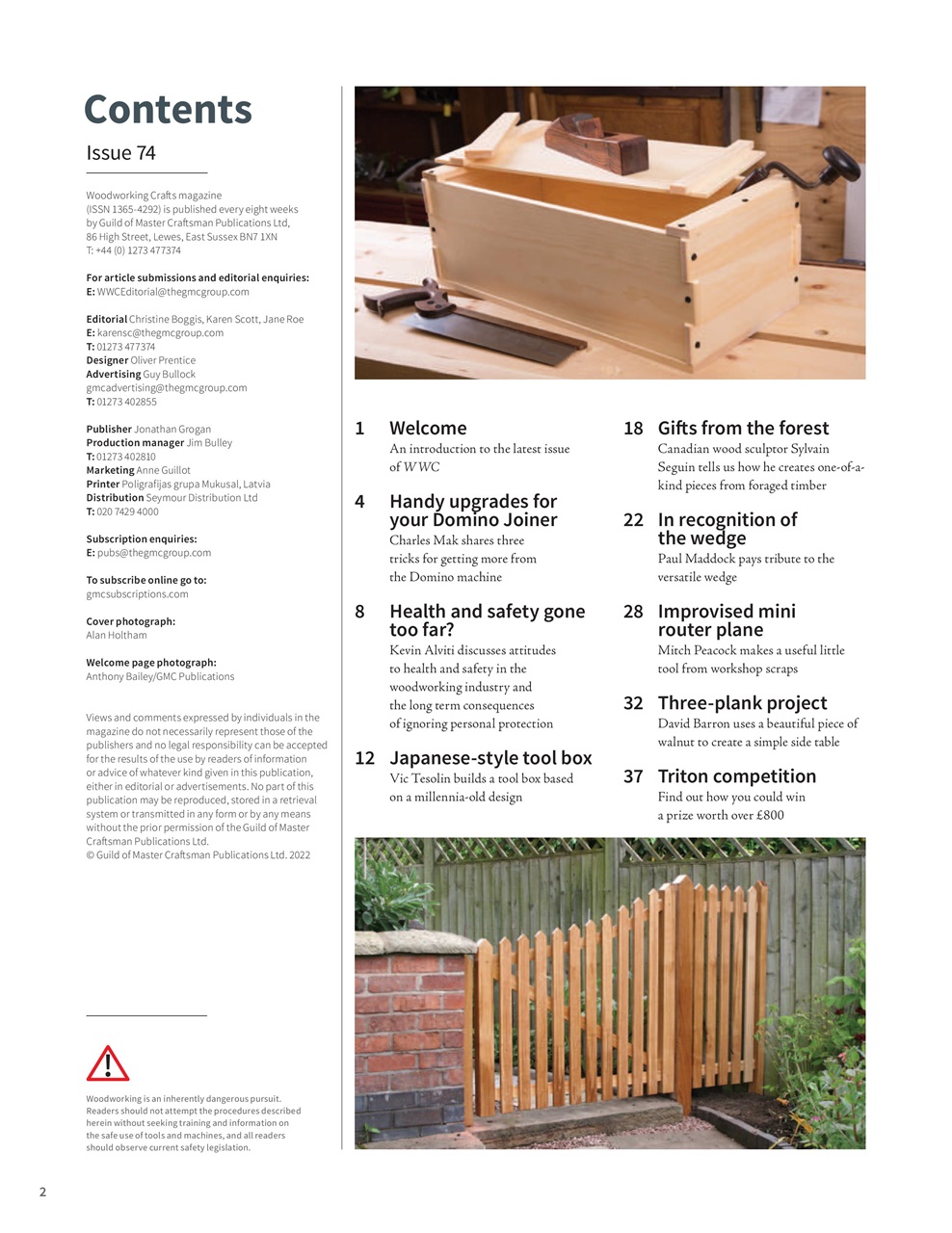 Woodworking Crafts Magazine - Issue 074 Subscriptions | Pocketmags