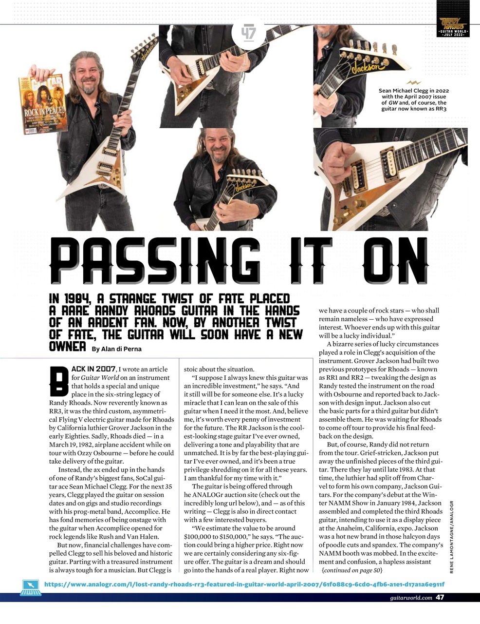 Guitar World Magazine July 2022 Back Issue