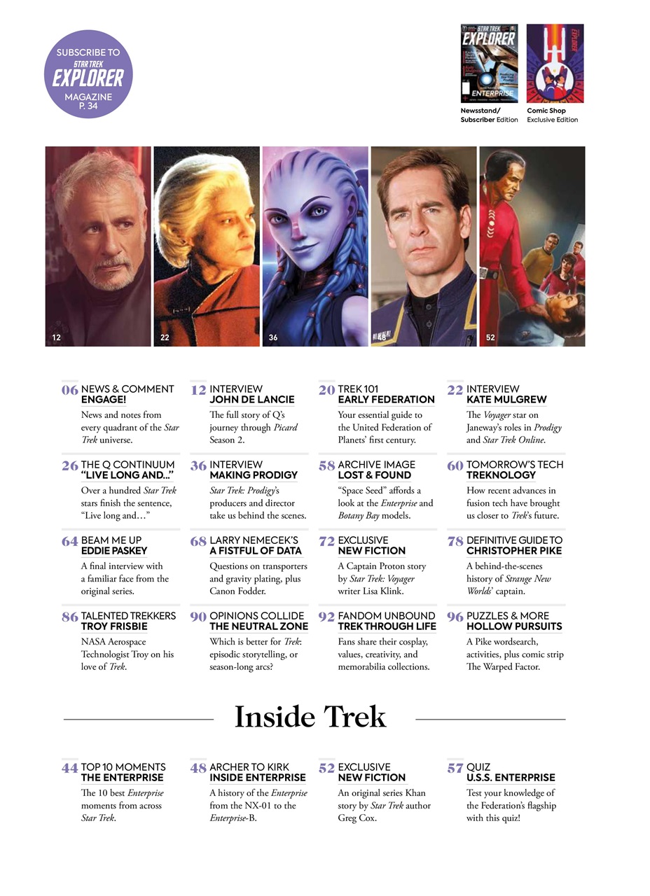 Star Trek Explorer Magazine Preview Pages