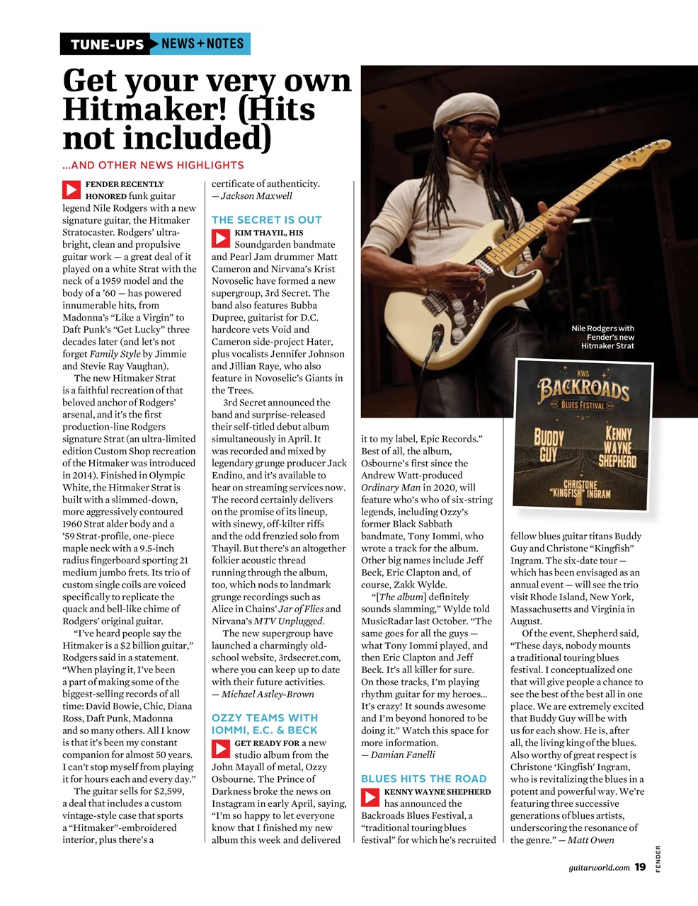 Guitar World Magazine August 2022 Back Issue