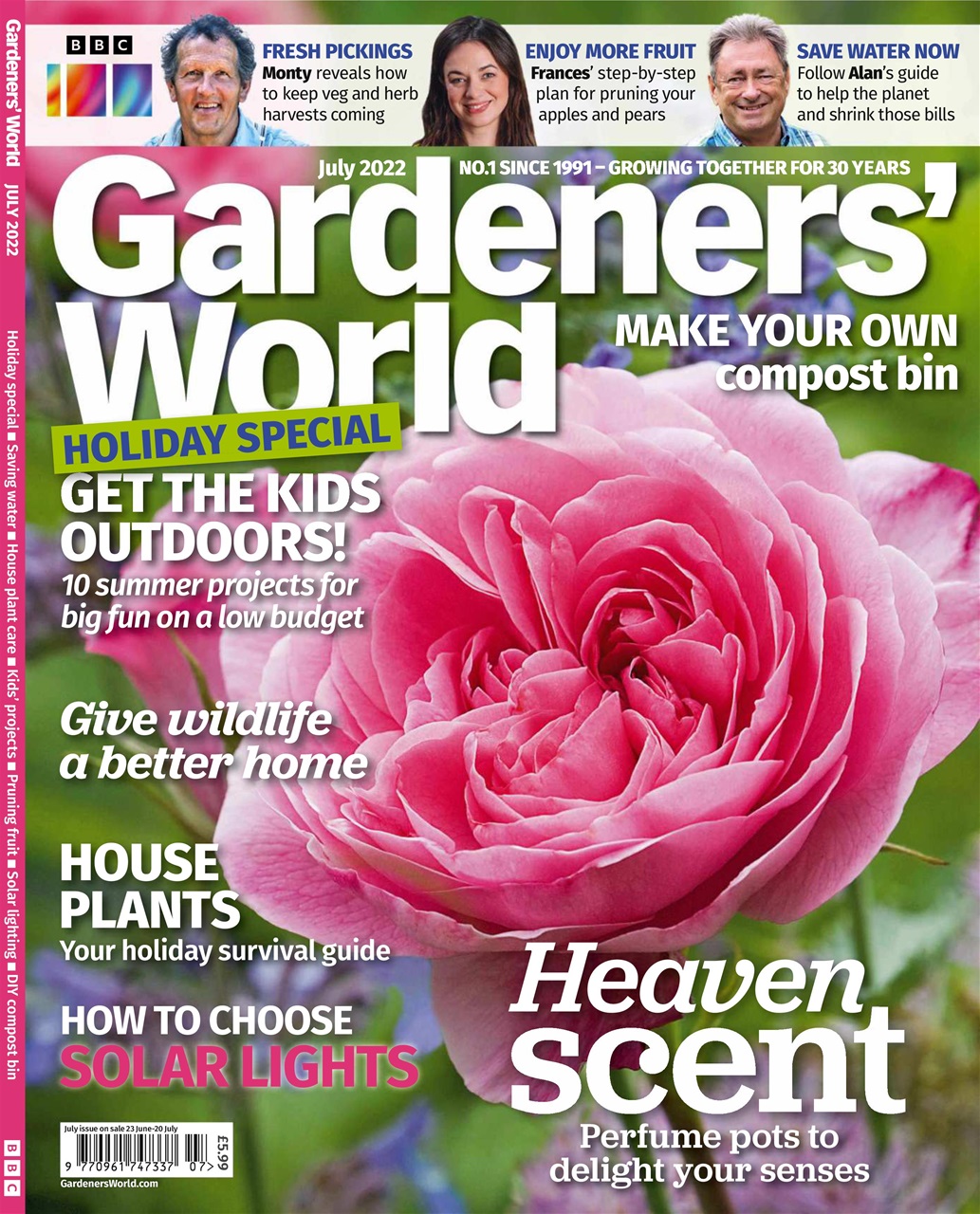 BBC Gardeners World Magazine July Subscriptions Pocketmags