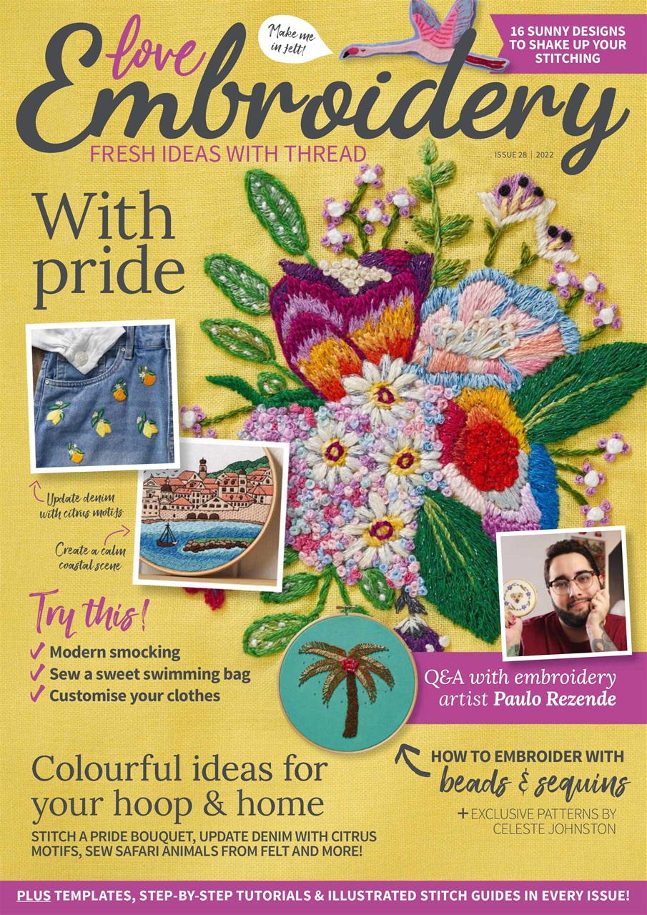 Love Embroidery Magazine Issue 28 Back Issue