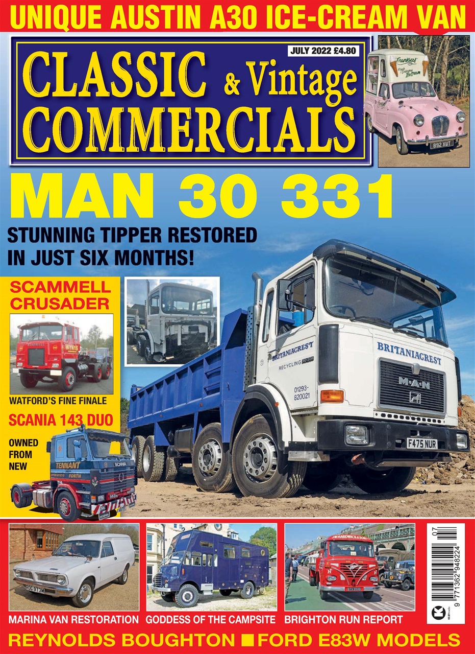 Classic & Vintage Commercials Magazine - Jul-22 Subscriptions | Pocketmags