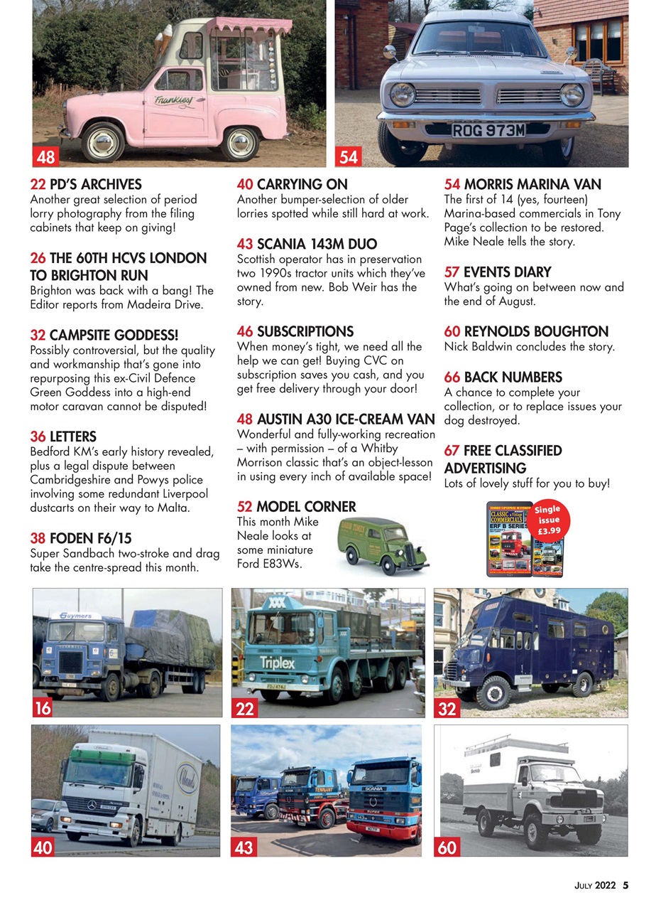 Classic & Vintage Commercials Magazine - Jul-22 Subscriptions | Pocketmags