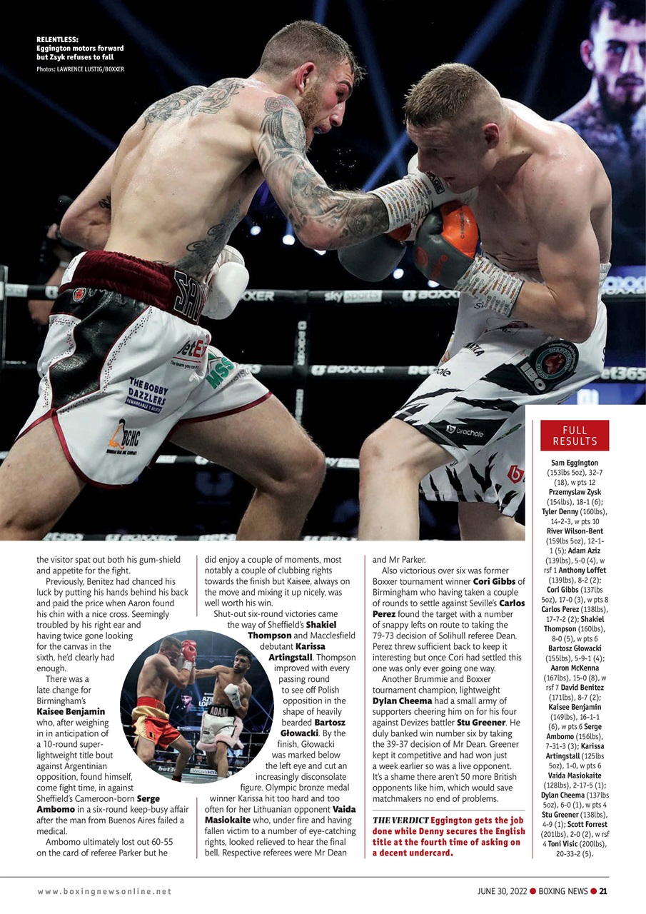 Boxing News Magazine - June 30 2022 Subscriptions | Pocketmags