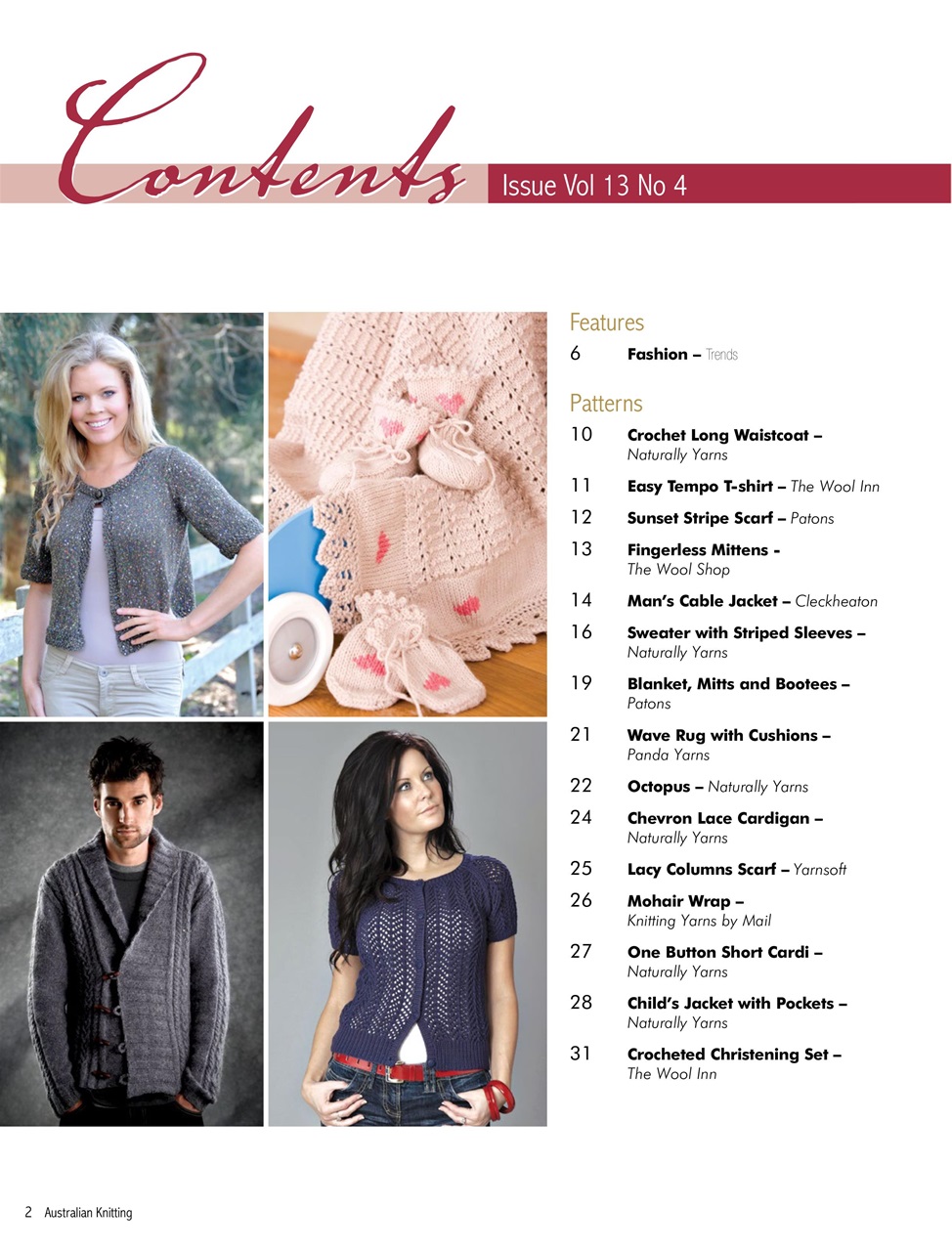Australian knitting magazine australian knitting 14 3 subscriptions