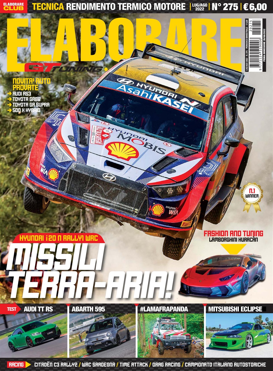 Elaborare GT Tuning Magazine - ELABORARE 275 luglio agosto 2022 Back Issue