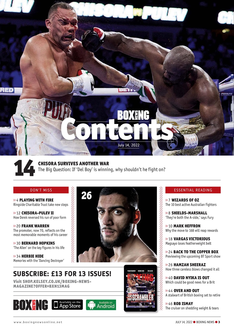 Boxing News Magazine - July 14 2022 Subscriptions | Pocketmags