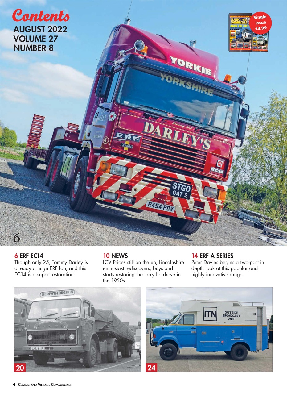 Classic & Vintage Commercials Magazine - Aug-22 Subscriptions | Pocketmags