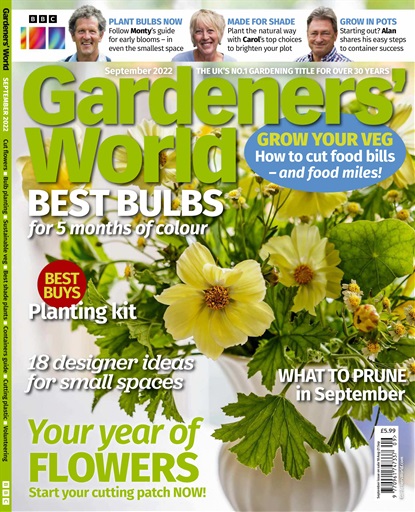 BBC Gardeners’ World Magazine - September 2022 Back Issue