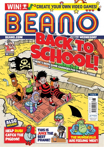 Beano Magazine 10092022 Back Issue