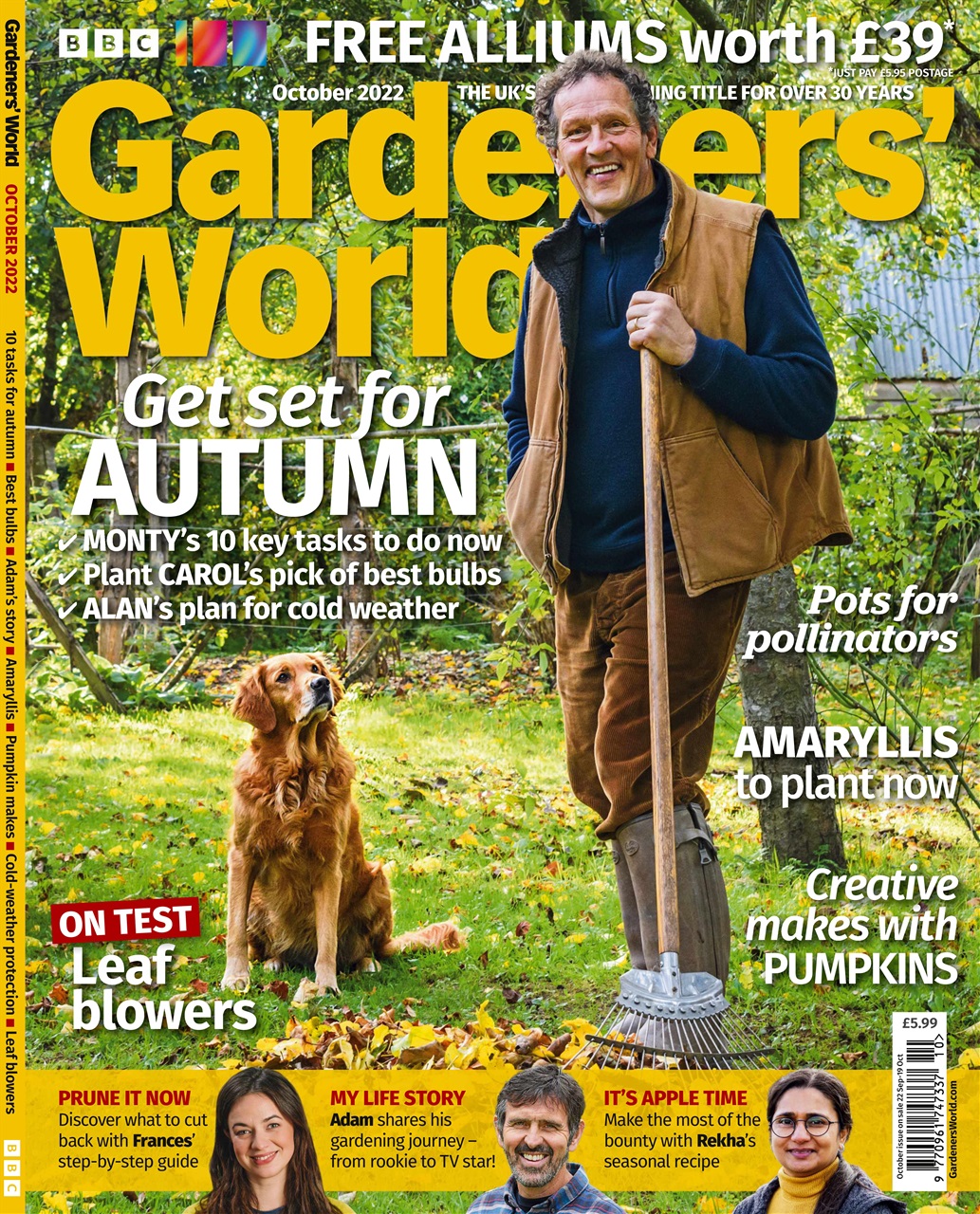 Bbc Gardeners World Magazine October Subscriptions Pocketmags