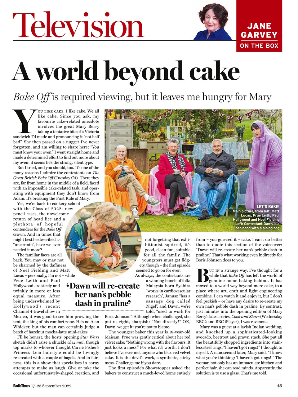 Radio Times Magazine 1723rd September 2022 Back Issue