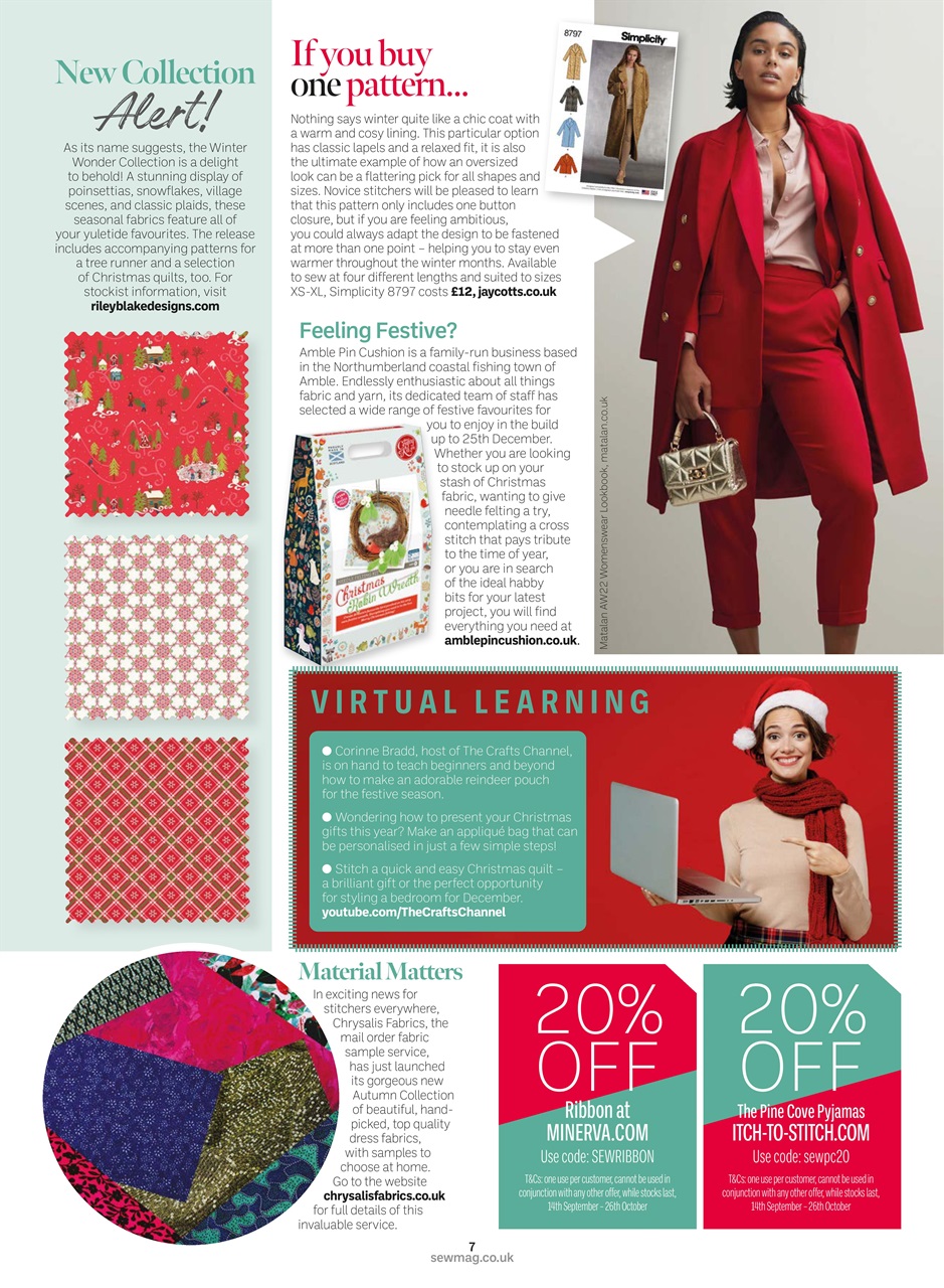 Sew Magazine Xmas22 Back Issue