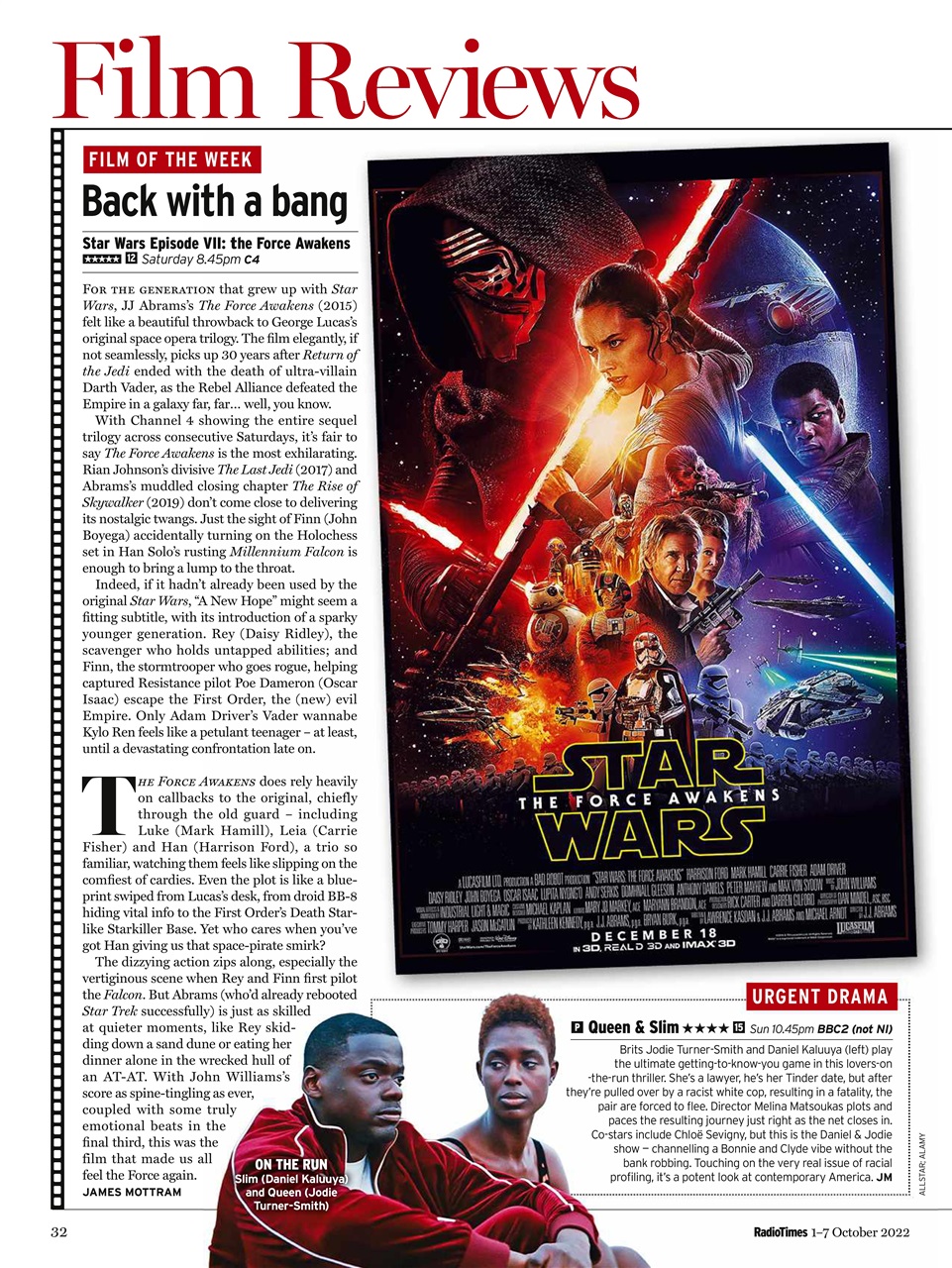 Radio Times Magazine 17th October 2022 Back Issue