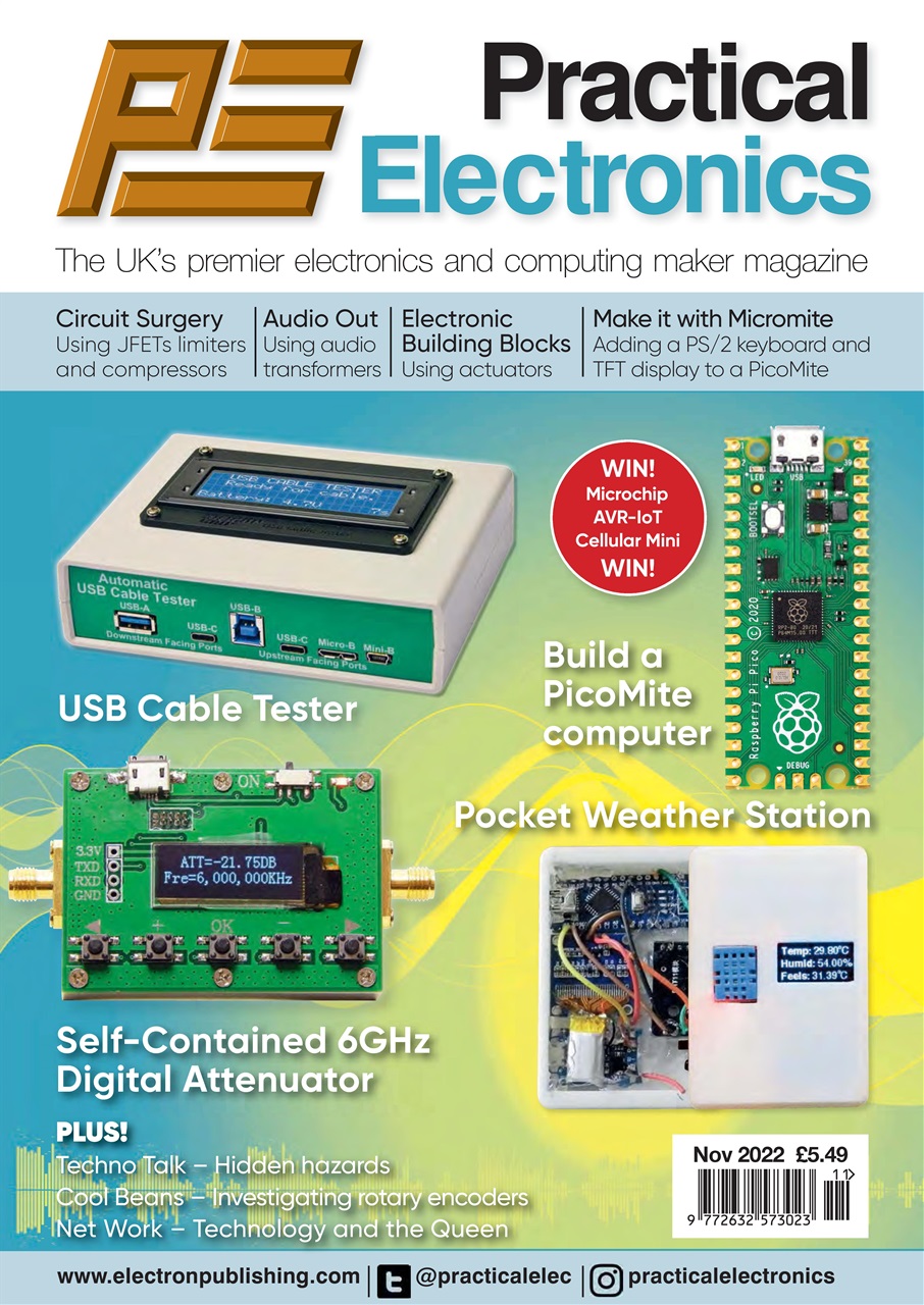 Practical Electronics Magazine Nov22 Back Issue